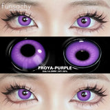 Qfdian  Cosplay Blind Black Lenses Anime White Eye Color Lens Halloween Vampire Lenses Cosmetic Colorful Multicontacts Red Lens