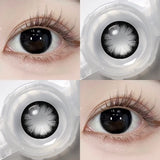 Qfdian  2pcs/pair Brown Colored Contact Lenses For Eyes Natural Black Lenses Big Eye Makeup Cosmetic beauty blue Contact Lenses
