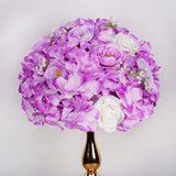 Qfdian  30CM Artificial Flower Table Centerpiece Wreath Party Wedding Backdrop Decor Road Lead Floral Ball Rose Hydrangea Gypsophila