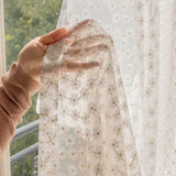 Qfdian  High-grade Embroidered Window Screen White Screen Curtains For Living Room French Window Balcony And Bay Window