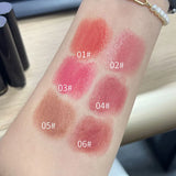 Qfdian Lipstick red brown lipstick waterproof moisturizing mirror lipstick lip gloss natural long-lasting makeup Valentine's Day gift