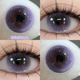Qfdian  Daily Disposable 10PCS Colored Contact Lenses for Eyes Myopia Lens Beauty Pupils Eye Lenses Fashion Blue Purple Lenses