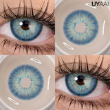 Qfdian  Color Contact Lenses Beauty Makeup Colorcon Fashion Blue Eyes Lenses Green Eyes Contact Natural Brown Lenses For Eyes