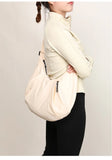 Qfdian High-capacity Solid Simple Shoulder Bags Men Women Nylon Casual Travel Hobo Bag Y2k Aesthetic Vintage Casual Handbags Crossbody