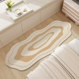 Qfdian  Premium Cashmere Bedside Rug - Ultra Soft Non-Slip Floor Mat for Bedroom & Living Room, Modern Minimalist Home Decor