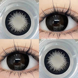 Qfdian 2Pcs Best Selling New Models Color Contact Lenses Myopia Degree -0.00 to -8.00 Soft Lens Fashionable and Beautiful Lenses