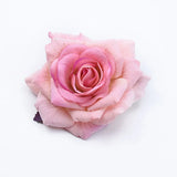 Qfdian  50PCS 10CM Big Roses Artificial Flower Home Decoration Christmas Wreaths Wedding Bridal Accessories Clearance Headwear Brooch
