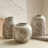Qfdian  Countryside Style Ceramic Small Vase Lavender Water Nourishing Vase Living Room Table Decoration and Accessories Home Decoration