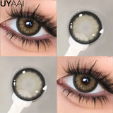 Qfdian  Contact lenses Makeup Color Contacts Lens Colorcon Water Light Cosmetics Blue Eyes Lens Beauty Green Pupils Fashion Eyes