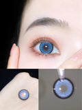 Qfdian 2Pcs Natural Color Contact Lenses for Eye with Myopia Power High Quality Eyes Contacts Lens Beautiful Pupil