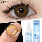 Qfdian 60ML Lenses Solution Set 1 Pair Hot Sales Colored Contact Lenses for Eyes with ICE COOL Contact Lenses Solution Liquid