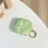 Qfdian  Lovely Floral Pattern Earphone Case For Samsung Galaxy Buds 3 Pro Cases Cute Soft Headphone Cover For Samsung Galaxy Buds 3Pro
