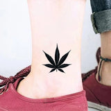 Qfdian  4pcs Waterproof Temporary Tattoo Sticker Leaf Rose Snake Fake Tatto Flash Tatoo Finger behind ear Tato for Girl Women Men