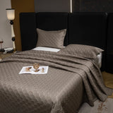 Qfdian 3Pcs Luxury Lyocell Cotton Soft Silky Embossing Quilted Bedspread, Bed Cover, Mattress Topper Coverlet, Bed Sheet, Pillowcases
