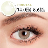 Qfdian 1 Pair Colored Contact Lenses for Eyes Gray Eye Contacts Blue Lenses Natural Fashion Lenses Cosmetic Eyes Contact