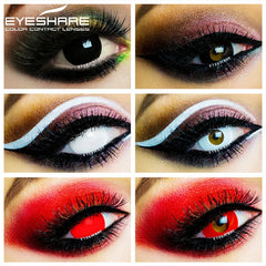 EYESHARE 2pcs/1 Pair Blind Series Halloween Cosplay Contact Lenses Colored Contact Lens Eye Beauty Makeup Cosmetic Contacts