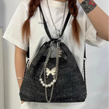 Qfdian Korean Office Lady Elegant Women's Handbags All Match Chain Chic Y2k Aesthetic Underarm Bag Casual Trendy Fashion Shoulder Bags