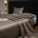 Qfdian 3Pcs Luxury Lyocell Cotton Soft Silky Embossing Quilted Bedspread, Bed Cover, Mattress Topper Coverlet, Bed Sheet, Pillowcases