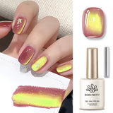 Qfdian 10ml/15ml Guava Green Cat Magnetic Gel Shine  Glitter Semi Permanent Soak Off UV Varnish Nail Supplies