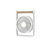 Qfdian  3000mAh Rechargeable Desk Fan Personal Portable Quiet 4 Speeds Adjustable Mini Table Desktop Fan for Cooling Home Office