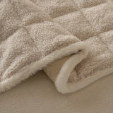 2025 Thick Plush Sofa Cover Cloth Creamy Style Anti Slip Sofa Cushion Solid Color Straight Row Simple Autumn and Winter Style