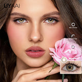 Qfdian  NEW Colored Contact Lenses Natual Pupils Gray Contacts Lenses Green Pupils Women Makeup Blue Pupils Cosmetic Black Lenses