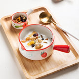 Qfdian  Ceramic sauce boat, finger bowl, milk pouring pot and guiding bowl, can enter the oven