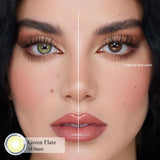 Qfdian 1 Pair Colored Pupils for Eyes Cosmetic Green Eye Lenses Color Gray Lenses for Woman Fast Delivery Cheap Eye Contacts