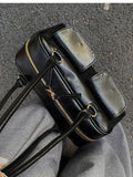 Qfdian Streetwear Fashion Women Purses and Handbags Office Lady Vintage All Match Shoulder Bags 2025 Casual Y2k Aesthetic Underarm Bag