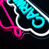 Qfdian  Car Wash Neon Lights Design Auto Service LED Neon Sign is Suitable for Auto Repair Shop or Car Modification USB