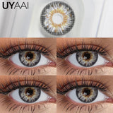 Qfdian  Cleopatra Series NEW Colored Pupils Makeup Green Contact Lenses Beauty Women Colored Pupils Cosmetic Brown Natural Pupils