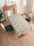 Qfdian  Modern Minimalist Small Rose Lace-Pressed Flower Luxury High-End Home Dining Tablecloth for Everyday Use