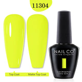 Qfdian  15ml UV Gel Nail Polish Semi Permanent Gel Varnish Enamel Brown Nail Gel Design Red Nails Art Nude Color Glitter Manicure