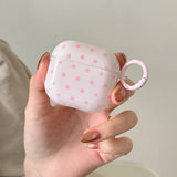 Qfdian  Cute Pink Star Soft Silicone Earphone Case For Apple AirPods 1 2 3 4 Pro Pro 2 Shockproof Protection Cover Coque With Pendant