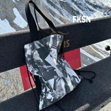 Qfdian Harajuku Women Grunge Shoulder Underarm Bag Y2k Aesthetic Women Casual Shopping Canvas Bags Vintage Drawstring Pleated Handbags