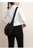 Qfdian High-capacity Solid Simple Shoulder Bags Men Women Nylon Casual Travel Hobo Bag Y2k Aesthetic Vintage Casual Handbags Crossbody