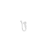 Qfdian  Nose Clip U Shape Round Geometric Zircon Pierceless Minimalist Elegant Lightweight Alloy Daily Office Party Gift Women