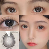 Qfdian 2 contact lenses Natural blue contact lenses Refractive color glasses Cosmetics Fast delivery every year