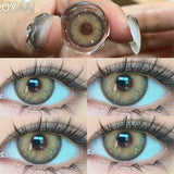 Qfdian 1 Pair Colored Contact Lenses for Eyes Green Beauty Lenses Brown Fashion Lenses High Quality Blue Eye Lenses Colored Pupil