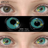Qfdian  Color Contact Cosplay Color Pupils Makeup Beauty Green Lens 14.5mm Black Lens Woman Cosplay Red Lens Halloween White Lens