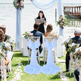 Qfdian White Pearl Tulle Fabric Sheer Mesh Fabric Bridal Veil Wedding Table Decorations for Wedding Sewing DIY Crafts Gowns Crafts