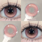 Qfdian  2pcs/pair Beauty Purple Contact Lenses for Eyes Myopia Colored Contact Lenses Natural Blue Lens Fashion Cosplay Pupils