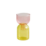 Qfdian  2pc Set Mini Vases Terrarium Hydroponic Plant Pot Glass Vase Wedding Flowers Candle Holders Decor Avocado Glass Growing Bud Vase