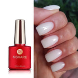 MSHARE 3D Top Coat UV LED Gel Rhinestones No Wipe Topcoat Without Sticky Layer Water Drop 50ml