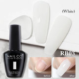 Qfdian  15ml Semi-permanent Rubber Base For UV Gel Nails Polish Manicure LED Hybrid Enamel Lakiery Hybrydowe Vernis Gel Varnishes