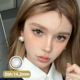 Qfdian  Blue Contact Lenses for Eyes Fashion Color Pupils Beauty Green Lenses Natural Eye Color Lenses for Myopia 1 Pair Cosplay