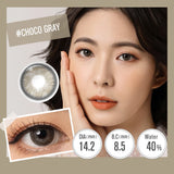 Magister Color contact lenses Gray lenses 1Pair for eyes iris-inspired Colored Lenses Yearly Circle lenses