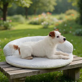 Qfdian  Round Cooling Pet Mat (Dog Beds/Mats) Breathable Ice Silk Mat Non Slip Summer Pad for Dogs Cats Multi Sizes 50-90cm Washable