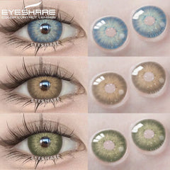 EYESHARE 1 Pair Contact Lenses Colored Contact Lenses for Eyes Green Lenses Brown Lenses Blue Eye Lenses Cosmetic Colored Lenses