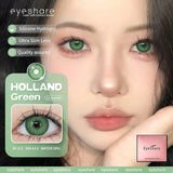 Qfdian Colorful Contact Lenses for Eyes 1pair Fashion Blue Eye Contacts Brown Lenses Gray Pupils Yearly Cosmetic Green Lenses